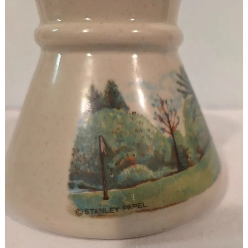 Vintage Otagiri Japan Golfer Mug Golf Scene Coffee Cup